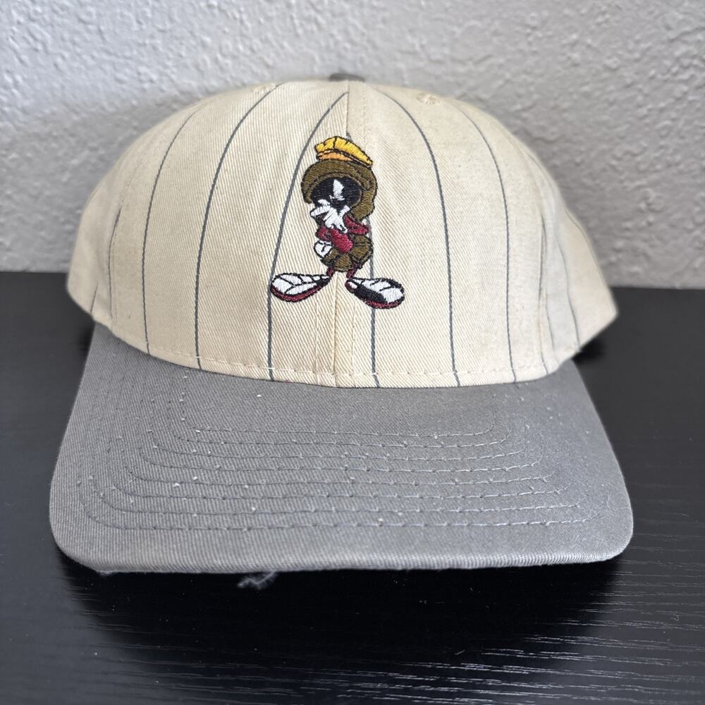RARE π₯ Marvin The Martian Looney Tunes Striped Snapback Hat